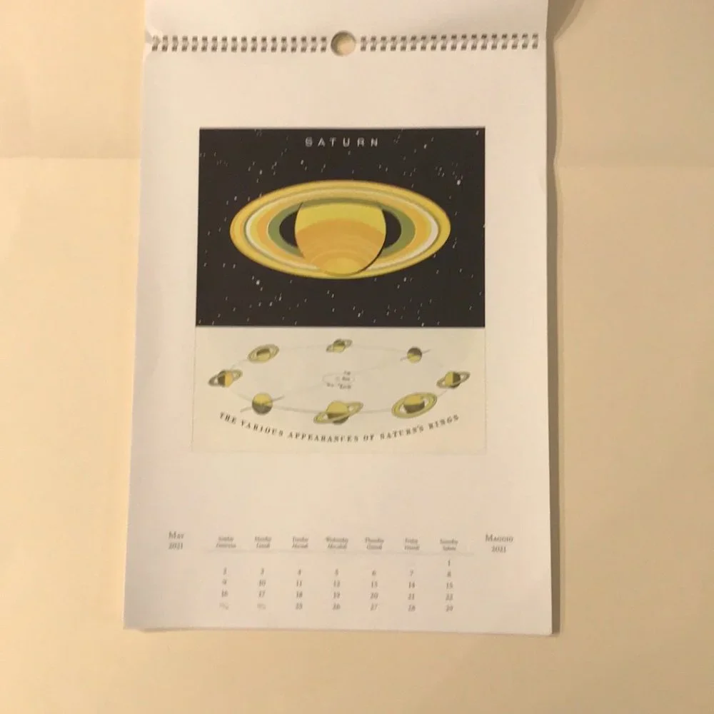 2021 Large Celestial-Themed Wall Calendar